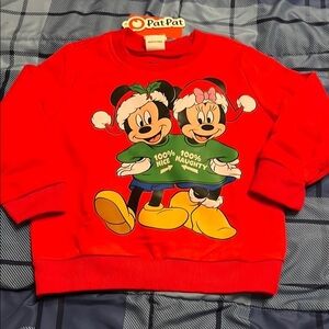 Disney Red Mickey & Minnie Holiday Sweatshirt